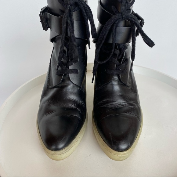 Alexander Wang Black and Cream Ankle Boots - Picture 7 of 12